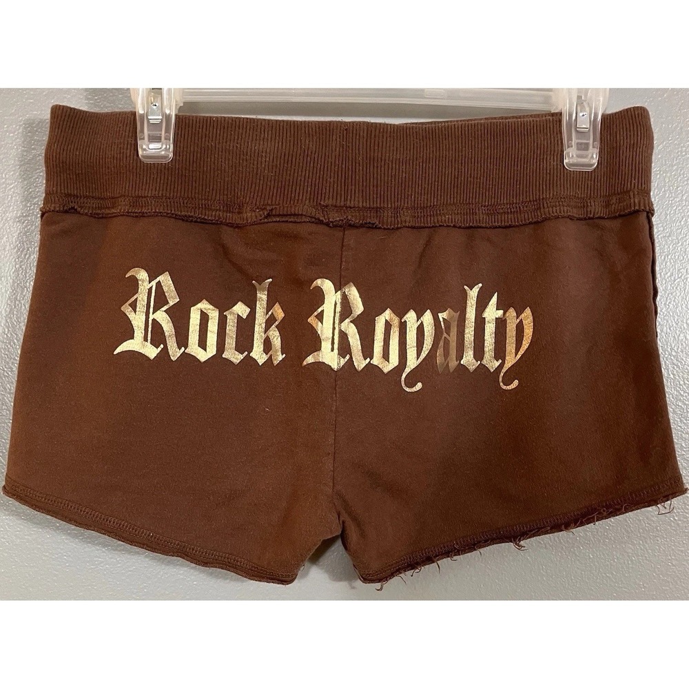 Vintage Y2K Sweat Booty Shorts Micro Low-Rise Size M Rock Royalty